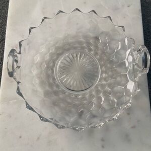 Elegant Clear Glass Art Bowl